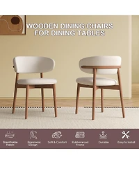 Streamdale Furniture Mid-Century Modern Dining Chairs Set of 2