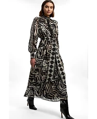Karen Millen Women's Animal Print Maxi Dress