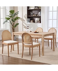 Streamdale Furniture Rattan Upholstered Dining Chairs (Set of 2)