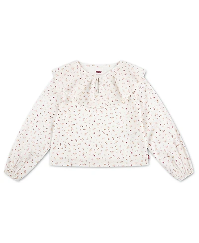 Levi's Girls' 7-16 Long-Sleeve Ruffle Top
