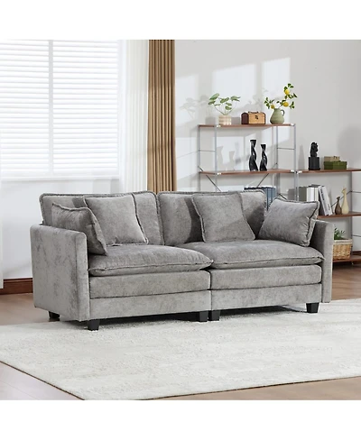 Streamdale Furniture Modular Cloud Sofa with Soft Chenille Fabric and Ergonomic Support