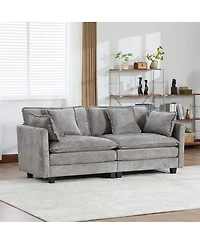 Streamdale Furniture Modular Cloud Sofa with Soft Chenille Fabric and Ergonomic Support