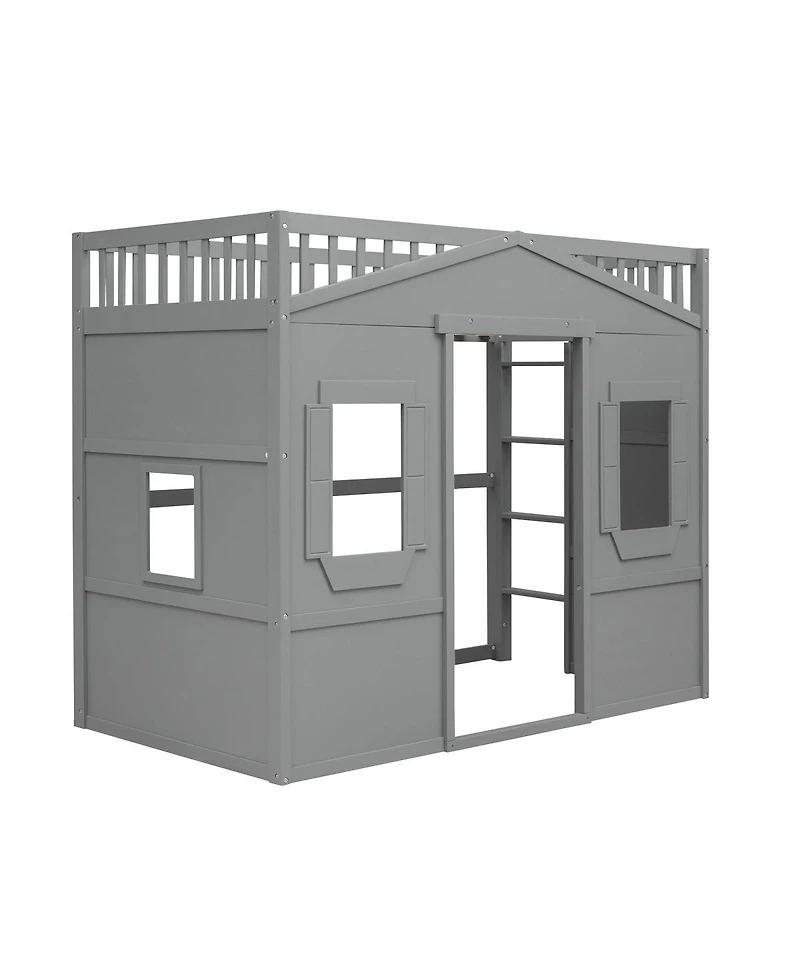 Streamdale Furniture House Loft Bed With Ladder