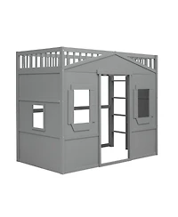 Streamdale Furniture House Loft Bed With Ladder