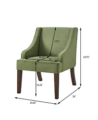 Streamdale Furniture Mid-Century Modern Upholstered Fabric Accent Chair