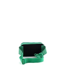 Pre-Owned Gucci Front Zip Belt Bag Gg Rubber Effect Leather