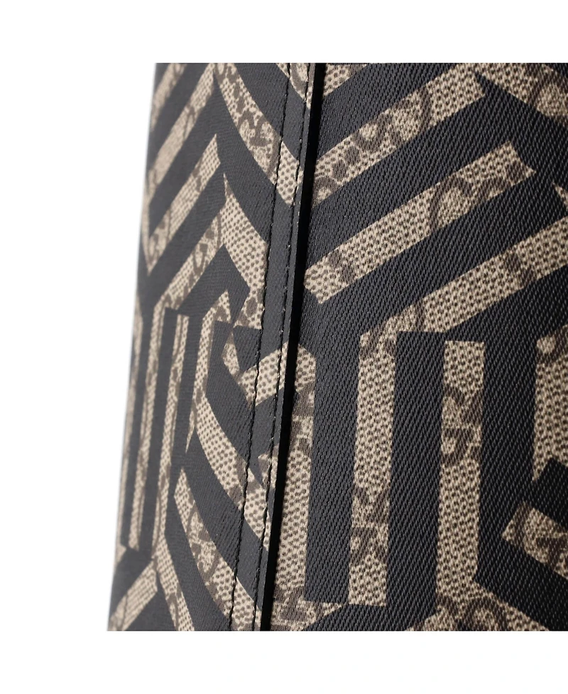 Pre-Owned Gucci Medium Reversible Tote Caleido Gg Print Leather