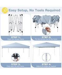 Gouun 10 x 10 Feet Pop Up Canopy Tent with Carry Bag and 4 Sandbags
