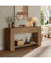Tribesigns 70.9-Inch Console Tables for Entryway, Narrow Wooden Long Sofa Table Behind The Couch