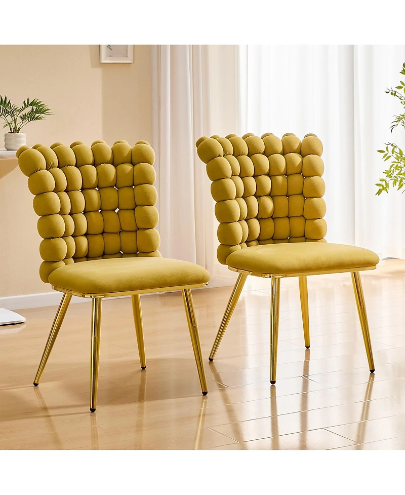 Streamdale Furniture Ergonomic Tufted Accent Chair with Legs