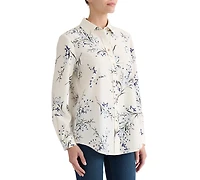 Jones New York Women's Printed Collared Shirt