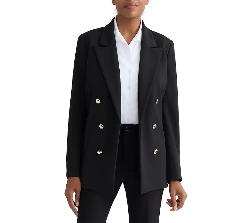 Jones New York Women's Double-Breasted Open-Front Jacket