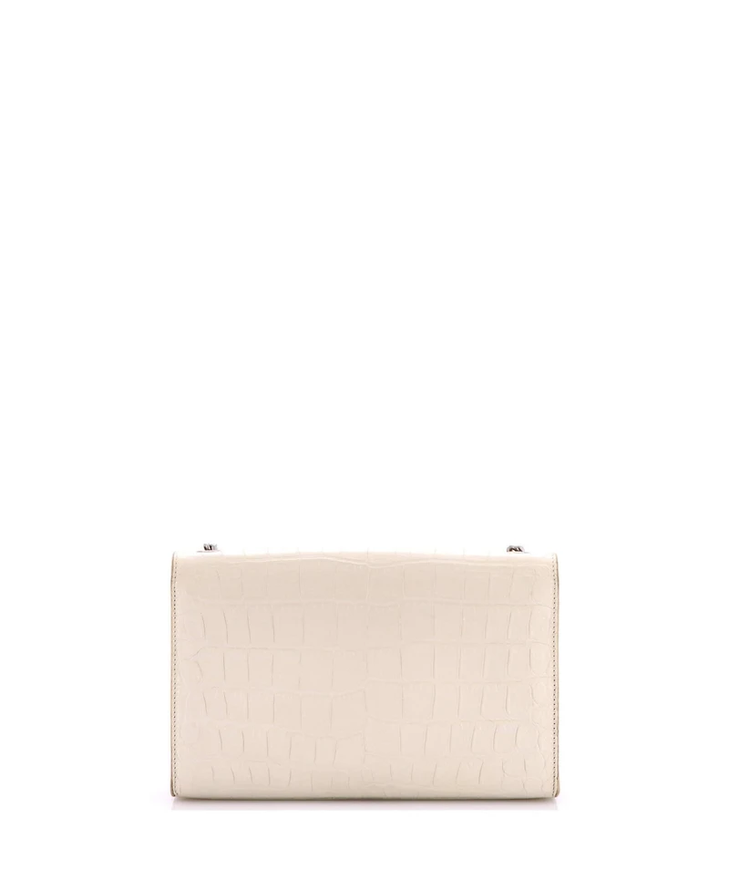 Pre-Owned Saint Laurent Medium Classic Monogram Tassel Crossbody Bag Embossed Leather