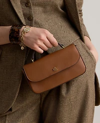 Lauren Ralph Lauren Marcy Small Smooth Leather Crossbody Handbag
