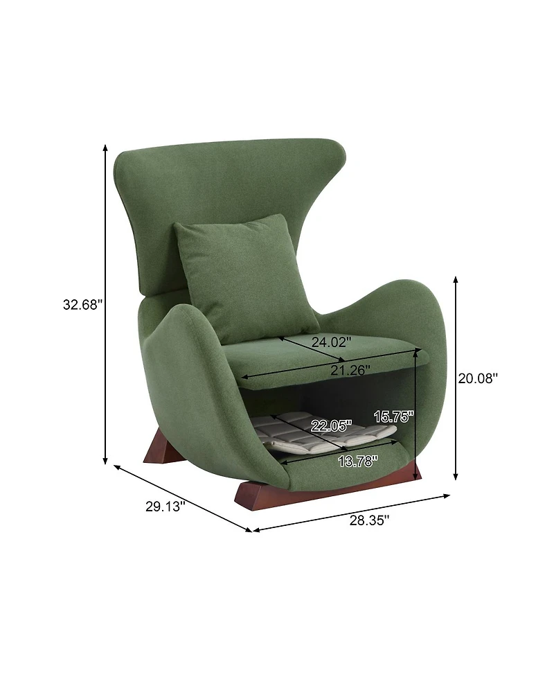 Streamdale Furniture Modern Polyester Accent Chair with Pet/Storage Space