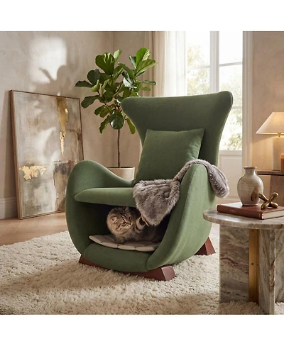 Streamdale Furniture Modern Polyester Accent Chair with Pet/Storage Space