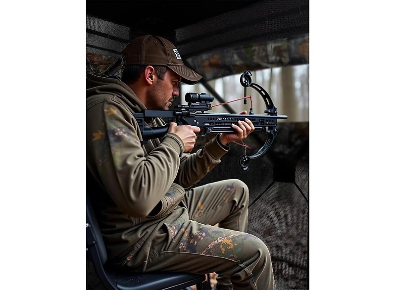 gaomon Hunting Blind, 2-3 People Hunting Tent, 58" 58" 66" H with 270degree(s) See Through Windows and Silent Magnetic Door