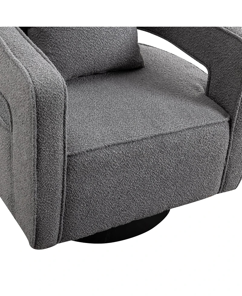 Streamdale Furniture Modern Swivel Accent Chair with Base