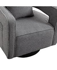 Streamdale Furniture Modern Swivel Accent Chair with Base