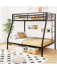 Gouun Space-saving Metal Slatted Bed Frame for Teens and Adults Noise-free No Box Spring Needed