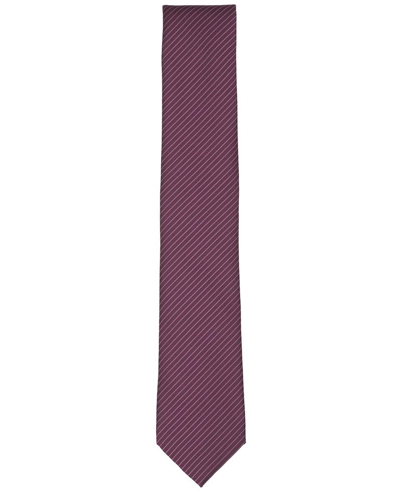 Alfani Men's Aero Fine Line Stripe Slim Silk Tie