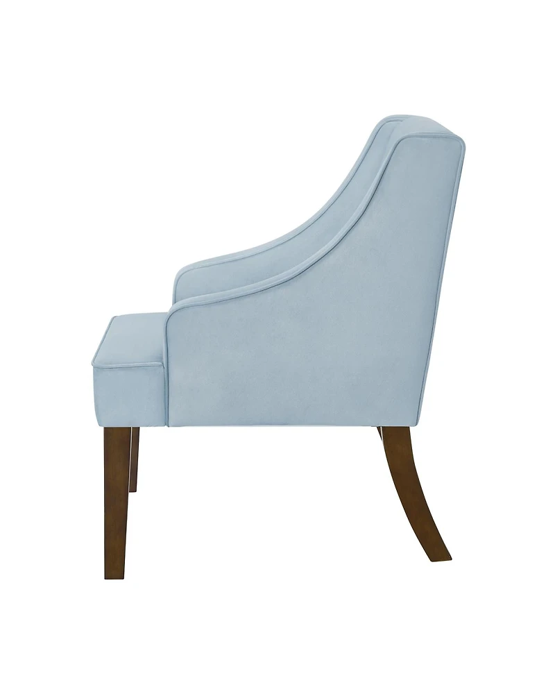 Streamdale Furniture Mid-Century Modern Upholstered Velvet Accent Chair