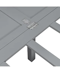 Streamdale Furniture Murphy Bed with Usb Port and removable Shelves