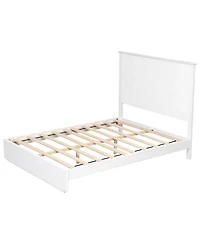Streamdale Furniture Stylish Queen Size Solid Wood Bed Frame 600lbs Capacity
