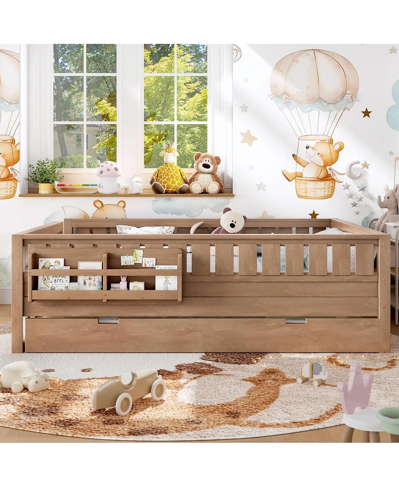 Streamdale Furniture with Bookshelves Staircase Safety Rails and Trundle