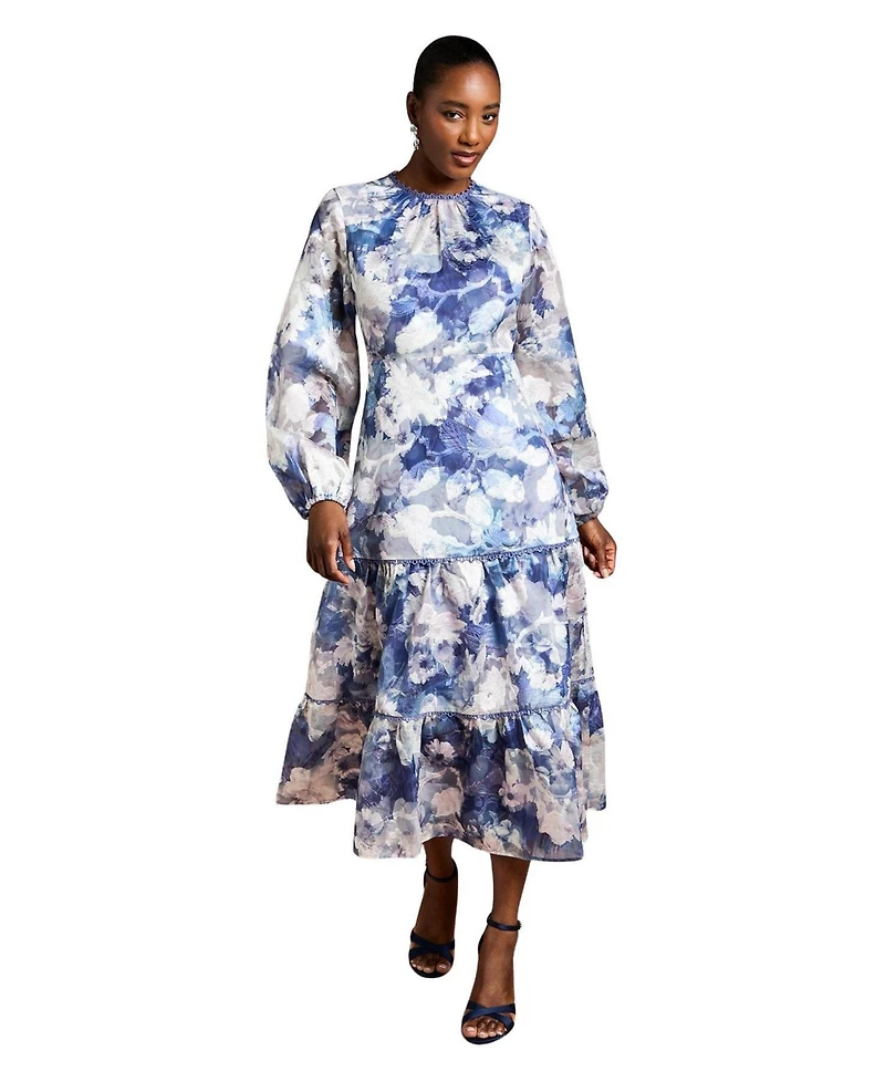 Coast Women's Printed Volume Fit And Flare Dress