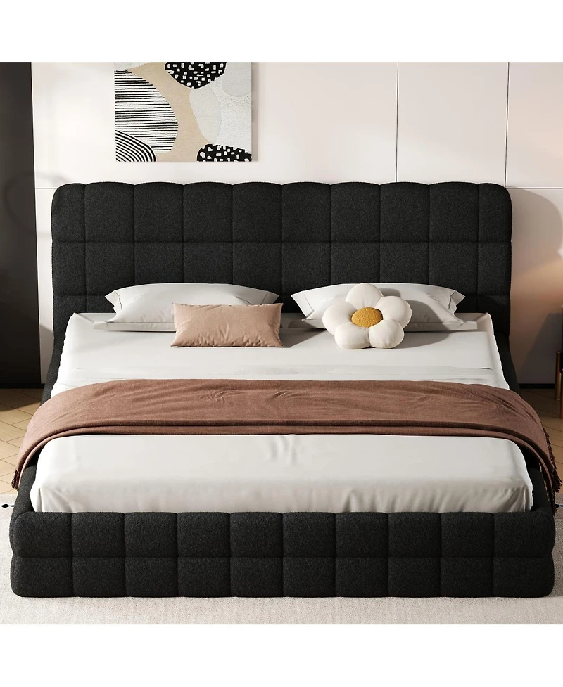 Streamdale Furniture King Size Upholstered Platform Bed