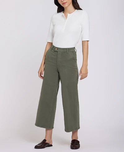 Nydj Women's Mona Wide-Leg Trouser Ankle Jeans