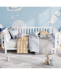 Streamdale Furniture Metal Platform Bed with Rails for Kids