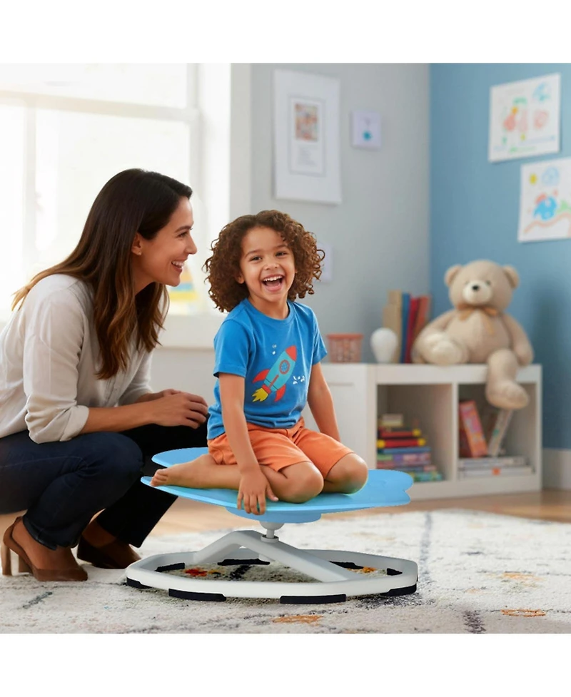 Gouun Kids Sensory Swivel Chair with 360-Degree Spinning and Non-Slip Metal Base