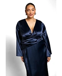 Coast Women's Satin Wrap Dress