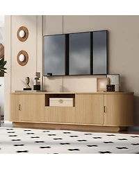Streamdale Furniture 78.7'' Tv Stand with Sliding Storage Drawer and Open Shelves for 70''-75'' TVs
