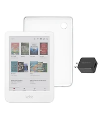 Kobo Clara Colour eReader with Clear Case and Ac Bundle
