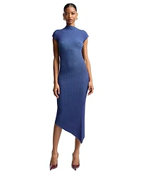 Avec Les Filles Women's Radial-Rib Midi Dress