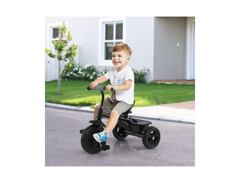 Slickblue Foldable 7-in-1 Baby Tricycle Stroller with Adjustable Canopy