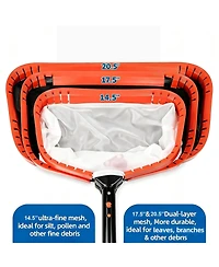 Xdovet Pool Net Skimmer Ultra Fine Mesh Aluminum Frame