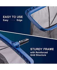 Xdovet Pool Skimmer Net Brush Kit Heavy Duty Frame Professional Head Inground Above Ground