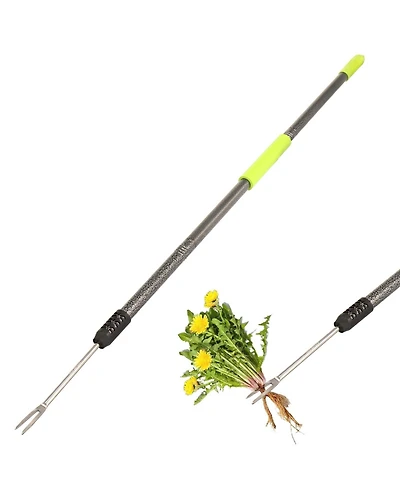 Xdovet Weed Puller Long Handle Garden Tool V-shaped Root Remover
