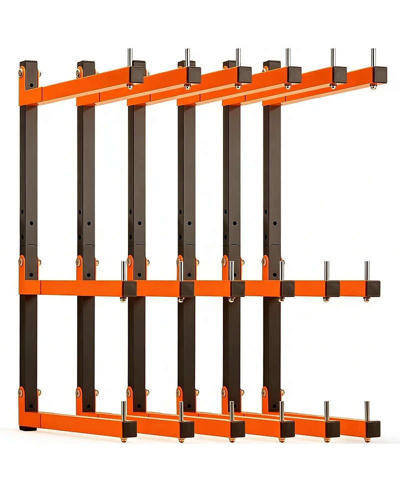 Xdovet Lumber Rack Wall Mount Wood Storage Organizer Metal Shelving Indoor Outdoor