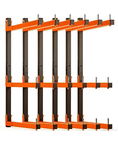 Xdovet Lumber Rack Wall Mount Wood Storage Organizer Metal Shelving Indoor Outdoor