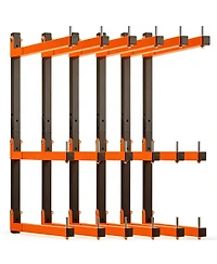 Xdovet Lumber Rack Wall Mount Wood Storage Organizer Metal Shelving Indoor Outdoor