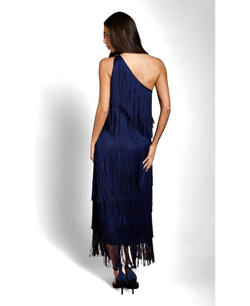 Coast Women's Asymmetric Fringe Maxi Dress