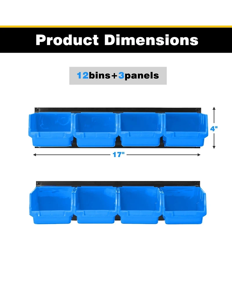 Xdovet Wall Mounted Storage Organizer for Hardware Parts