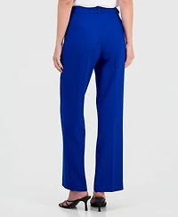 Tahari Asl Women's Mid Rise Flare Pants