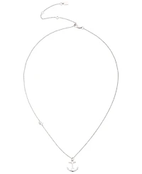 Lauren Ralph Lauren Sterling Silver-Plated Anchor Motif Necklace