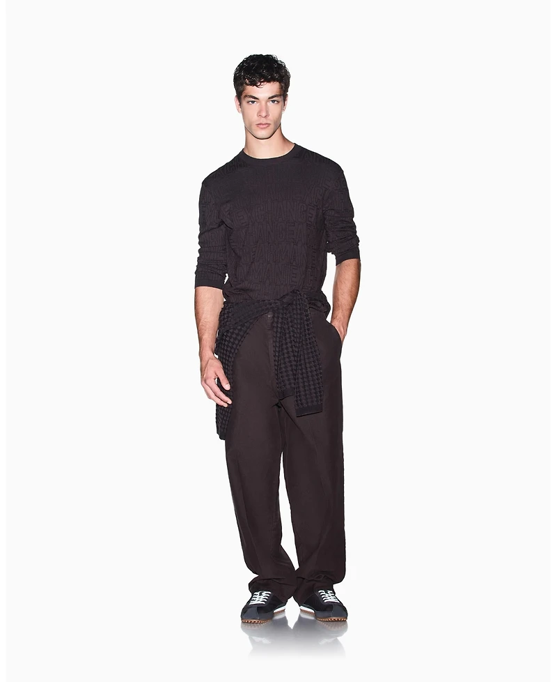 A|X Armani Exchange Men's Crossover Cotton Pants